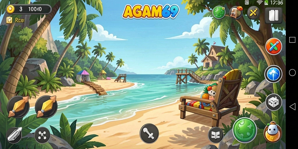 Tampilan seru gameplay AGAM69 yang penuh aksi santai.