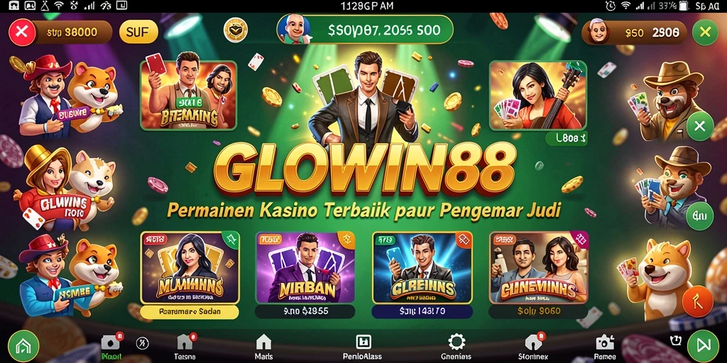 Tampilan utama gameplay GLOWIN88 yang mendebarkan dan interaktif.