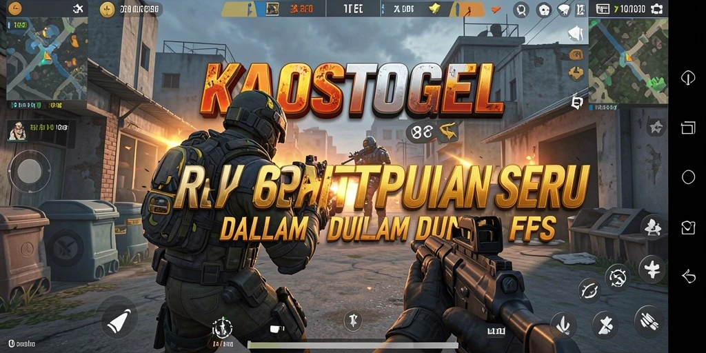 Tampilan gameplay seru KAOSTOGEL di arena FPS.