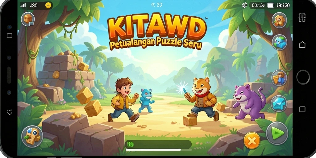 Gameplay KITAWD yang menarik dengan berbagai tantangan Puzzle.