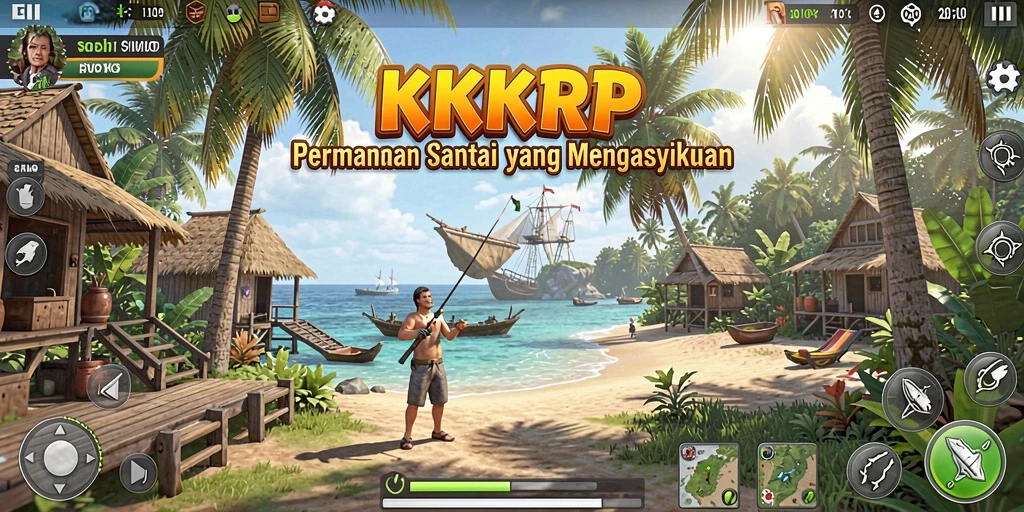 Screenshot gameplay <strong>KKRP</strong> menampilkan pengalaman bermain yang santai dan menyenangkan.
