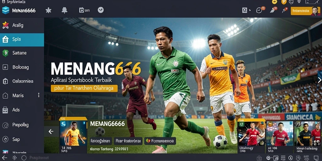 Screenshot MENANG666 menunjukkan antarmuka taruhan olahraga yang menarik.