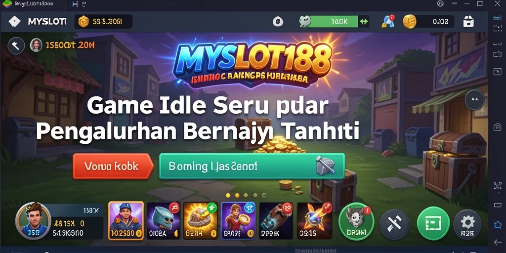 Screenshot gameplay MYSLOT188 yang menampilkan aksi seru dalam game Idle.