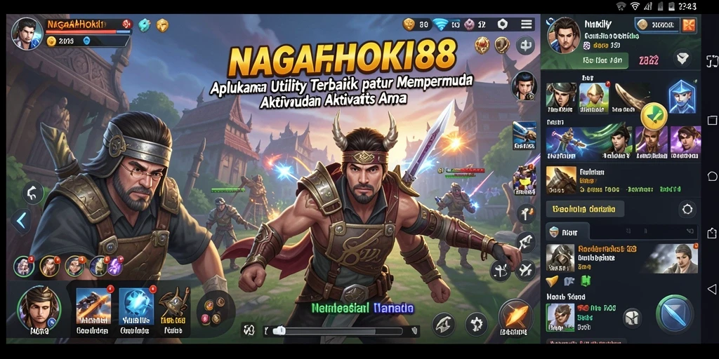 Tampilan antarmuka aplikasi NAGAHOKI88 yang menarik dan fungsional.