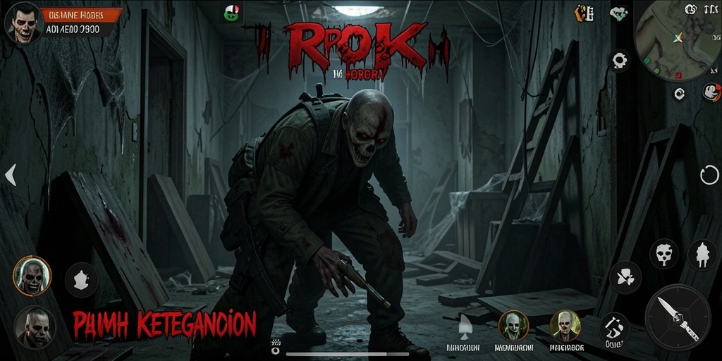 Tampilan gameplay RPOK menebar rasa ketegangan dan horor.